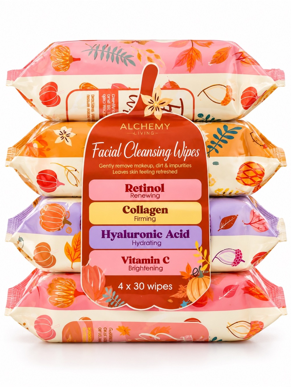 4 Pack Facial Cleansing Wipes
